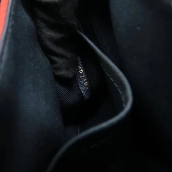 100% Authentic Louis Vuitton Blanche Navy Monogram Empreinte Leather Satchel Bag - Picture 10 of 12